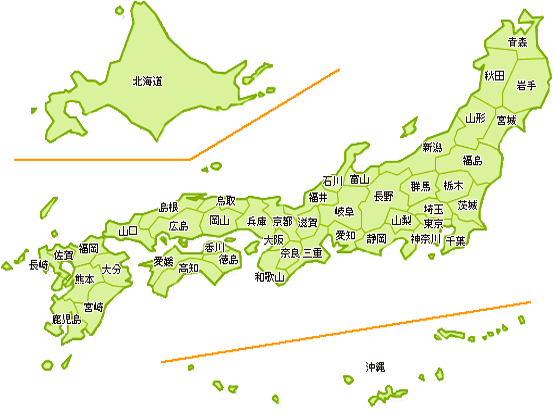 施工事例日本地図